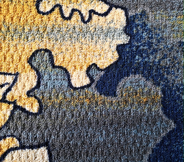 印花地毯 流泉 毯面细节
