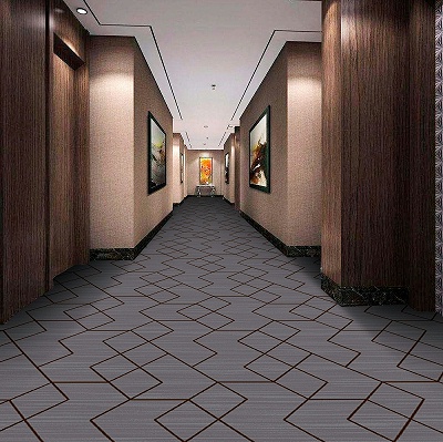 圈绒印花地毯 走道地毯  走廊地毯 酒店地毯