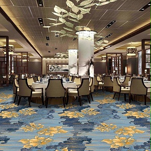 酒店地毯餐厅地毯宴会厅地毯-高清印花地毯-MS1004
